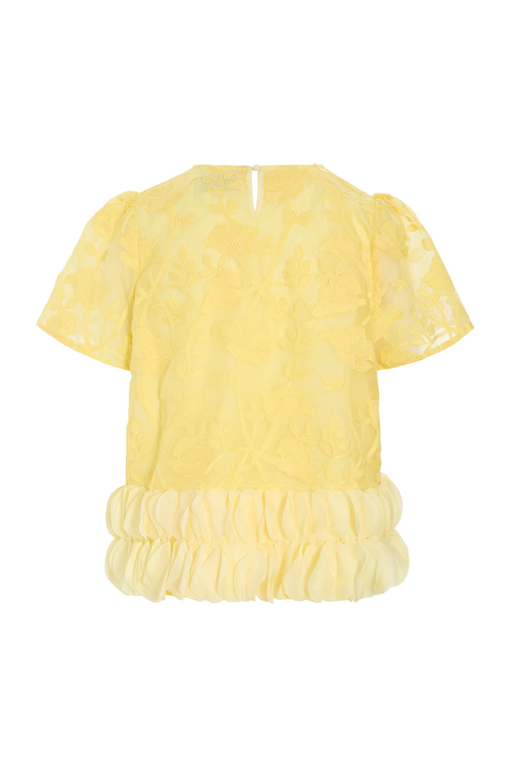 HUNKØN Aiko Blouse Bluser Yellow