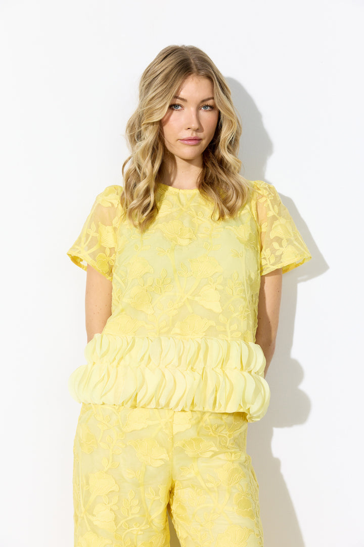 HUNKØN Aiko Blouse Bluser Yellow