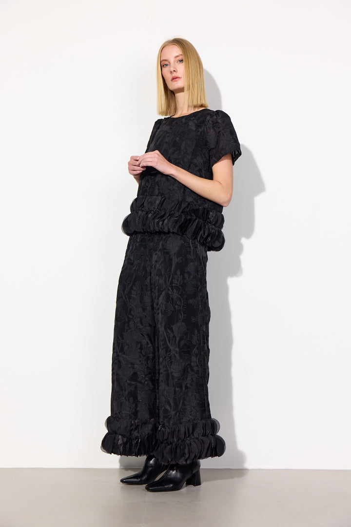 HUNKØN Aiko Trousers Bukser Black