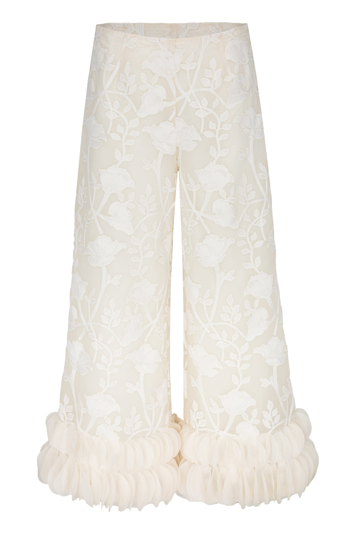 HUNKØN Aiko Trousers Bukser Cream