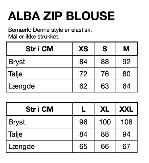 HUNKØN Alba Zipper Blouse Bluser Multiverse Art Print