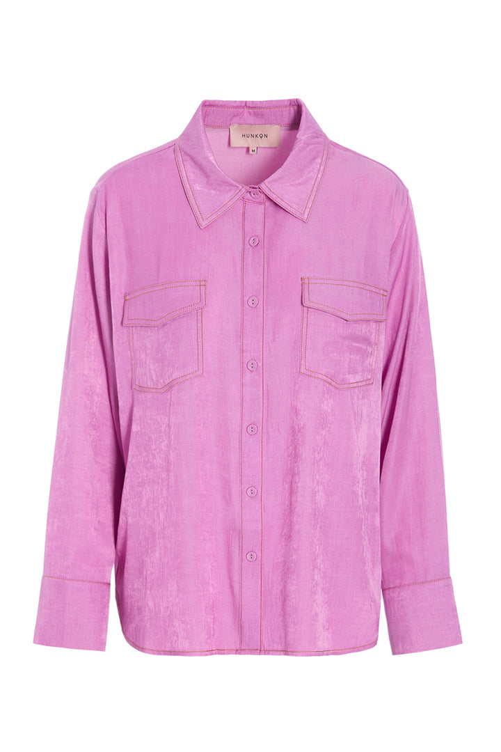 HUNKØN Andy Shirt Skjorter Pink