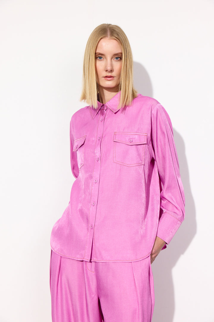 HUNKØN Andy Shirt Skjorter Pink
