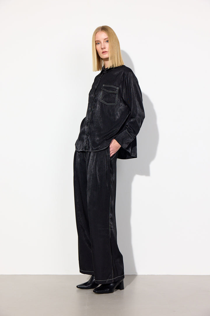 HUNKØN Andy Trousers Bukser Black
