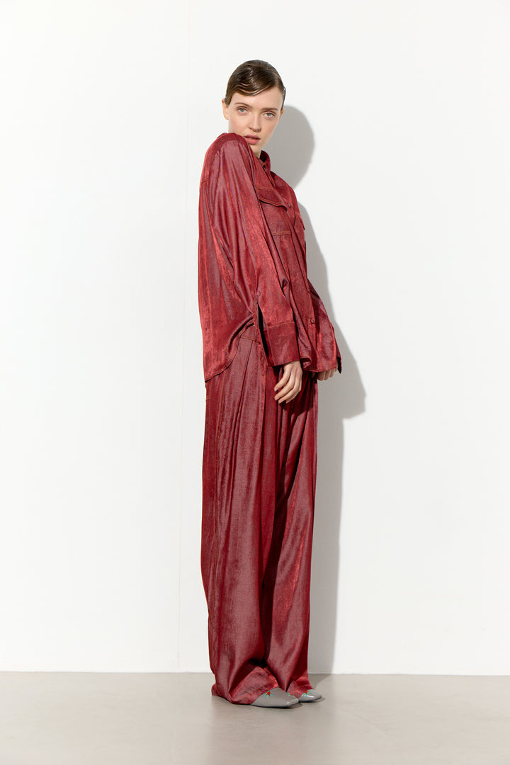 HUNKØN Andy Trousers Bukser Oxblood