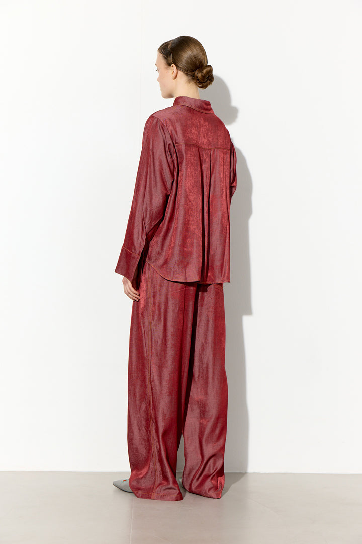 HUNKØN Andy Trousers Bukser Oxblood
