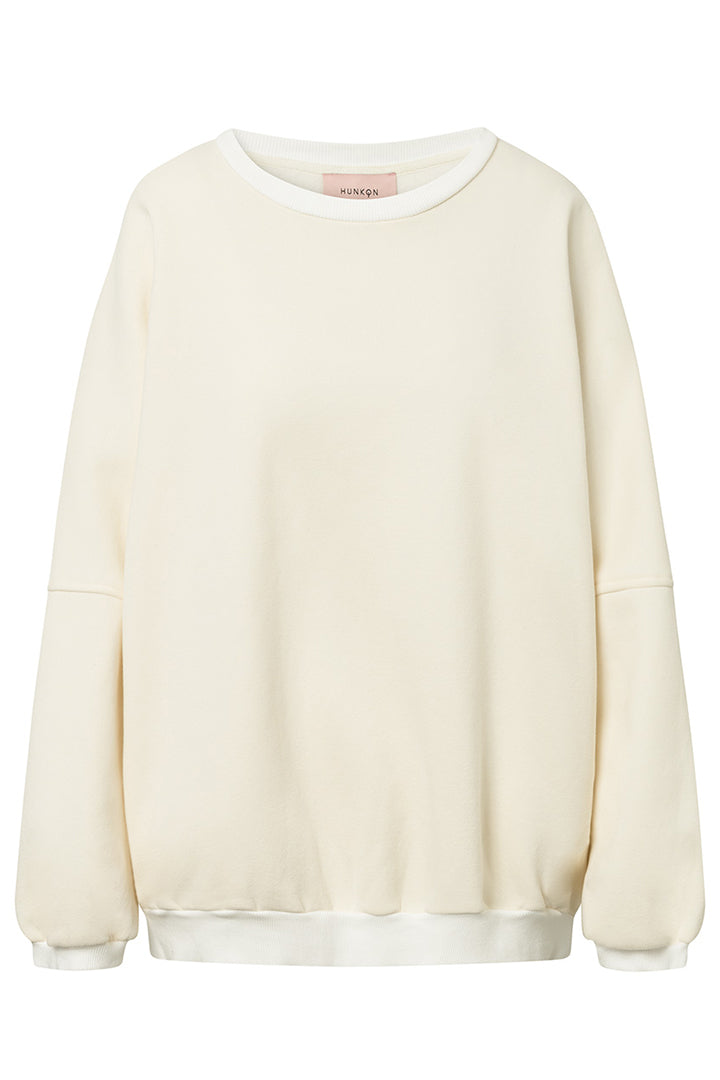 HUNKØN Ava Sweatshirt Sweatshirts Cream