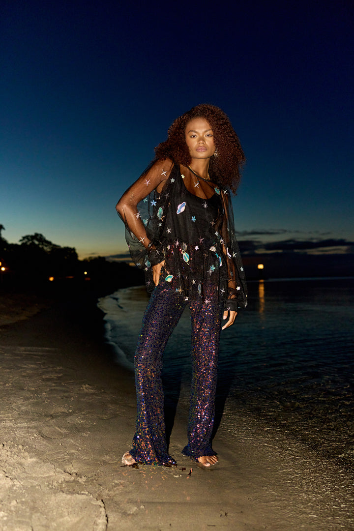 HUNKØN Avalon Blouse Bluser Black Planet