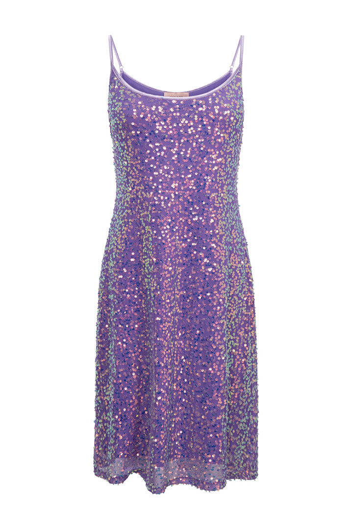 HUNKØN Aya Sequin Dress Kjoler Purple