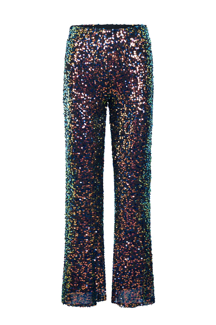 HUNKØN Aya Sequin Trousers Bukser Black