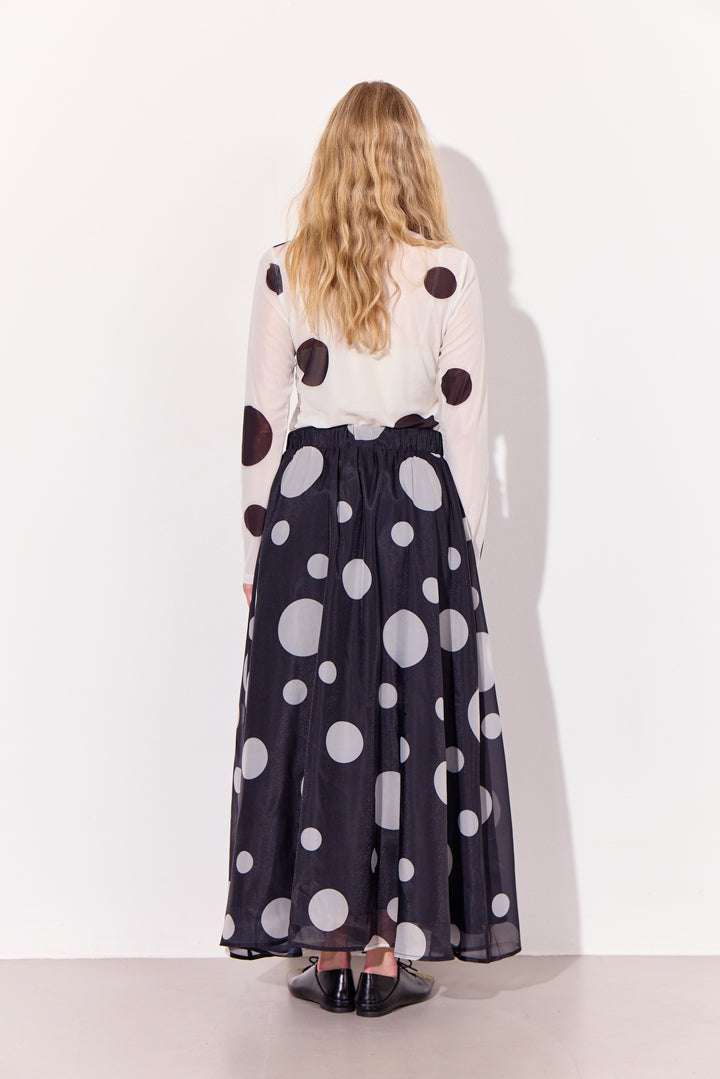 HUNKØN Blair Long Skirt Nederdele Black