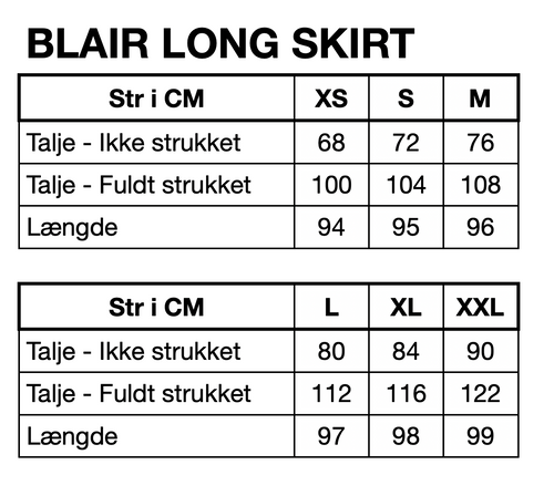 HUNKØN Blair Long Skirt Nederdele White