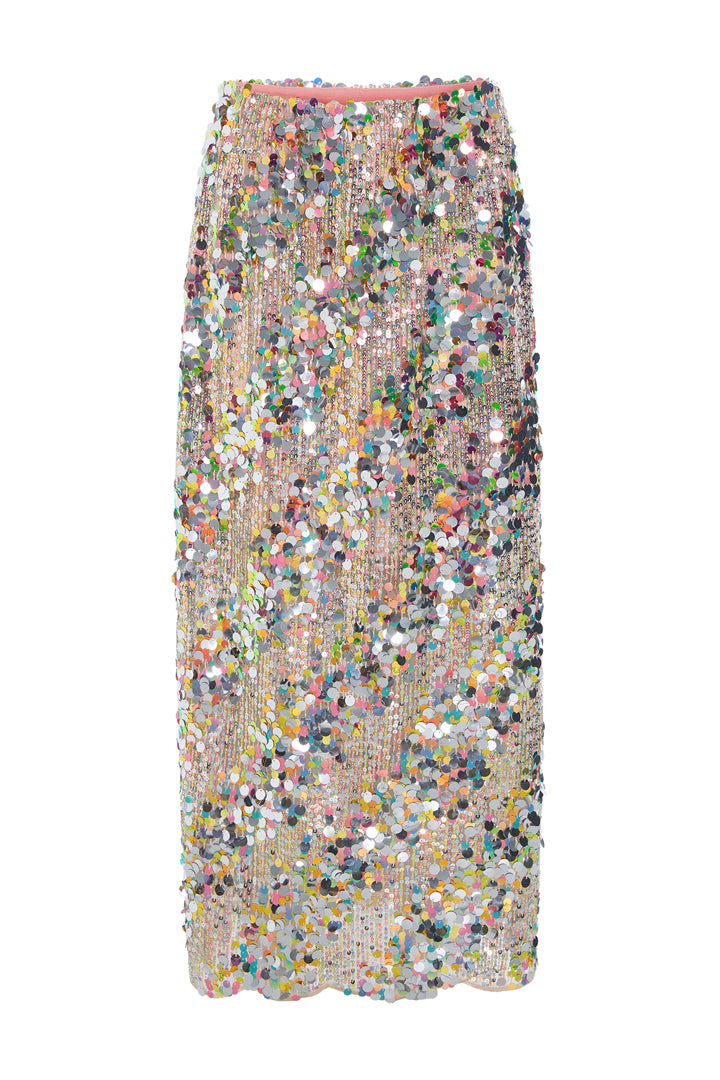 HUNKØN Blaze Sequin Skirt Nederdele Champagne