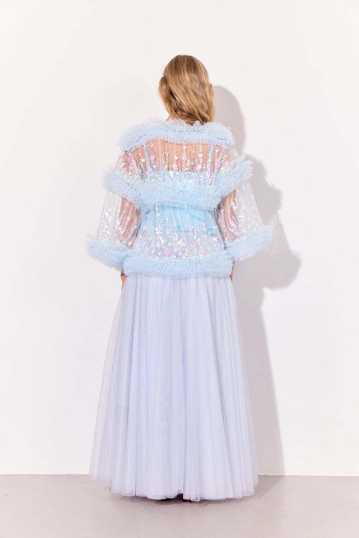 HUNKØN Bridget Shirt Skjorter Soft Blue