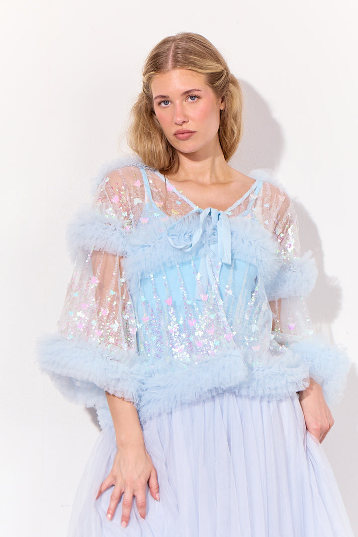 HUNKØN Bridget Shirt Skjorter Soft Blue