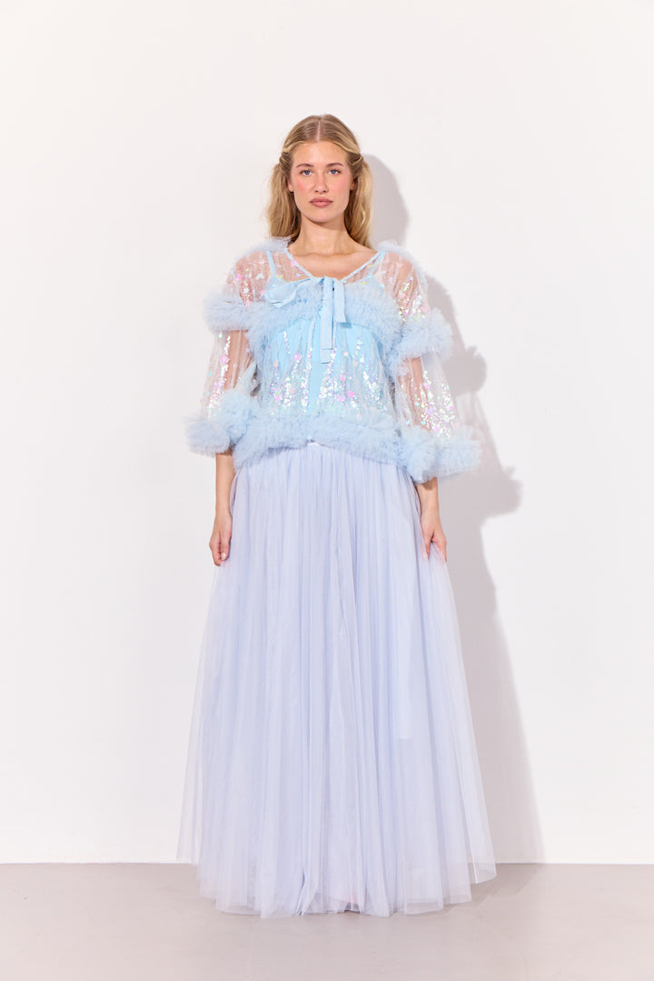 HUNKØN Bridget Skirt Nederdele Soft Blue