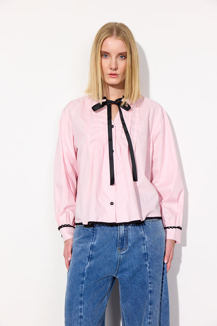 HUNKØN Britt Shirt Skjorter Pink