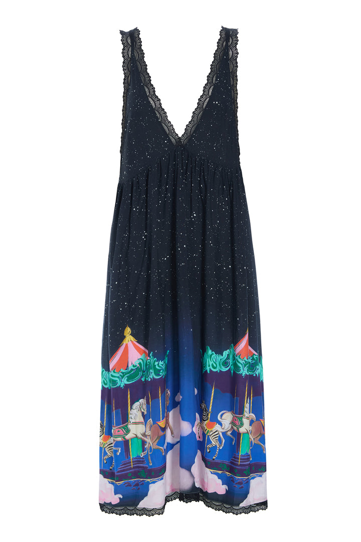 HUNKØN Calista Dress Kjoler Dream Fairground Art Print