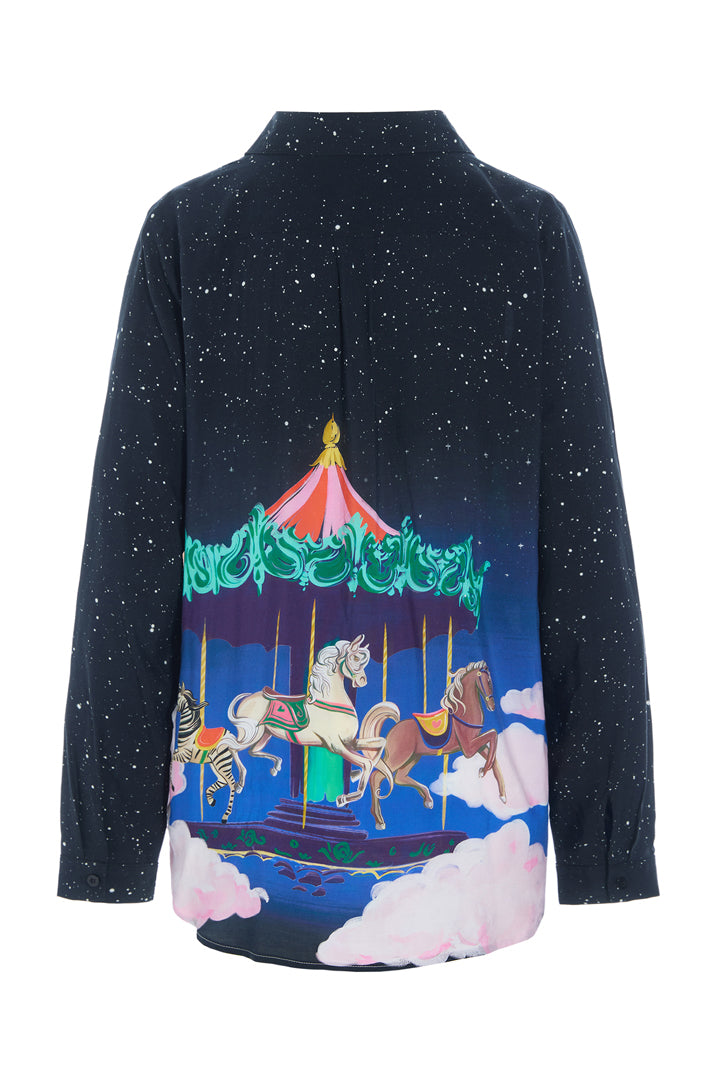 HUNKØN Calista Shirt Skjorter Dream Fairground Art Print