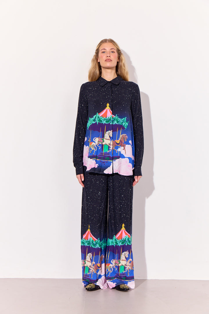 HUNKØN Calista Shirt Skjorter Dream Fairground Art Print