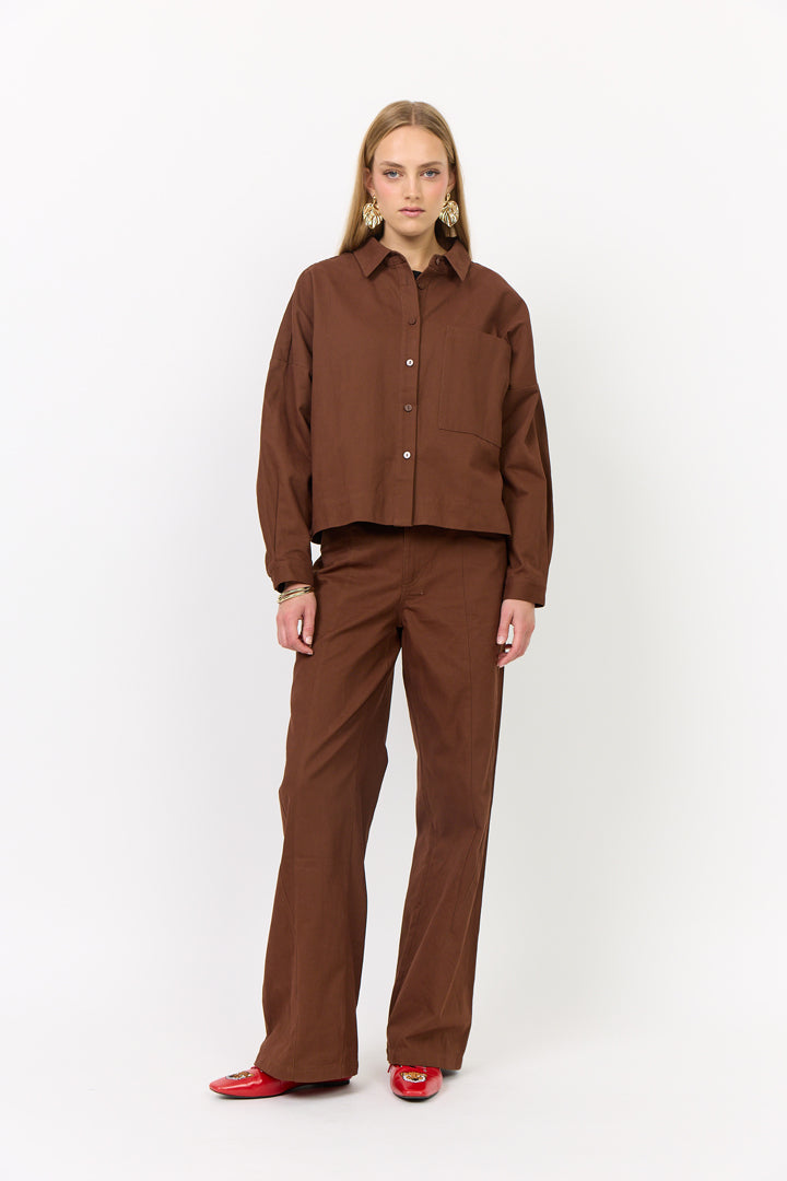 HUNKØN Camden Shirt Skjorter Chocolate