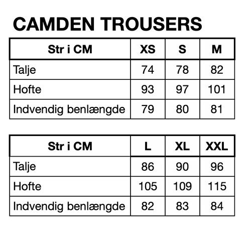 HUNKØN Camden Trousers Bukser Navy