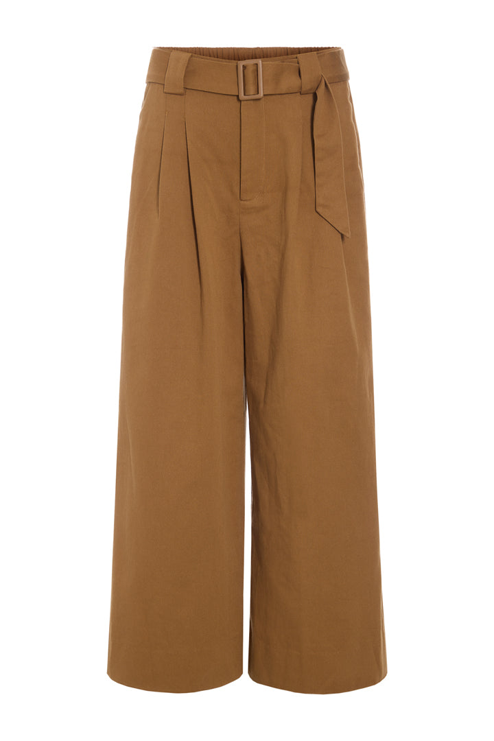HUNKØN Camden Wide Trousers Bukser Brown