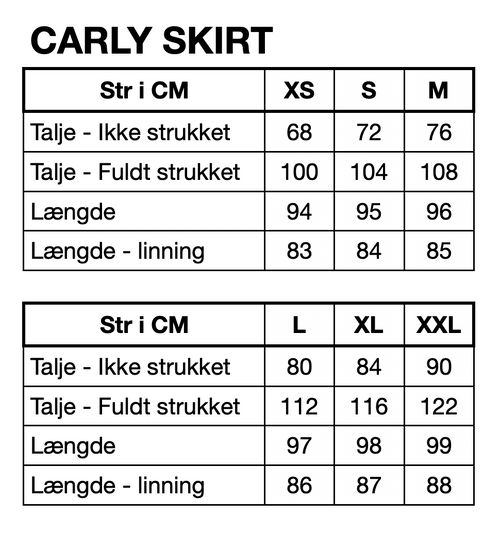 HUNKØN Carly Long Skirt Nederdele Graffiti Art Print