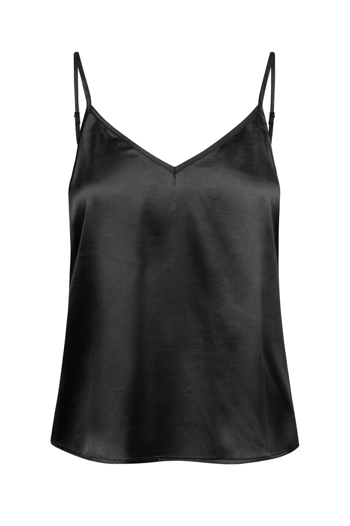 HUNKØN Chantal Slip Top Toppe Black