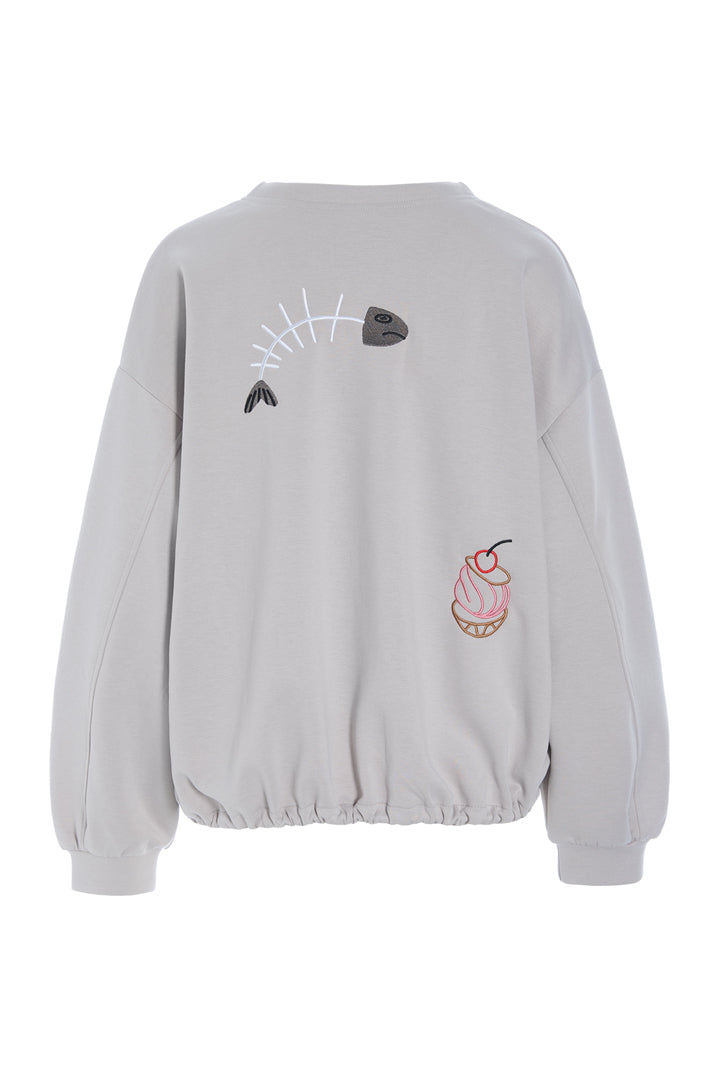 HUNKØN Chili Blouse Bluser Grey