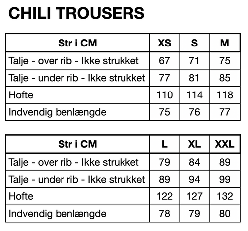 HUNKØN Chili Trousers Bukser Black