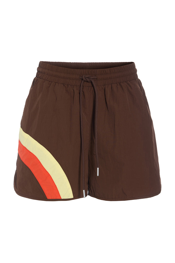 HUNKØN Cindy Track Shorts Shorts Brown