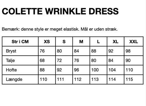 HUNKØN Colette Wrinkle Dress Kjoler Rose Warp Speed Art Print