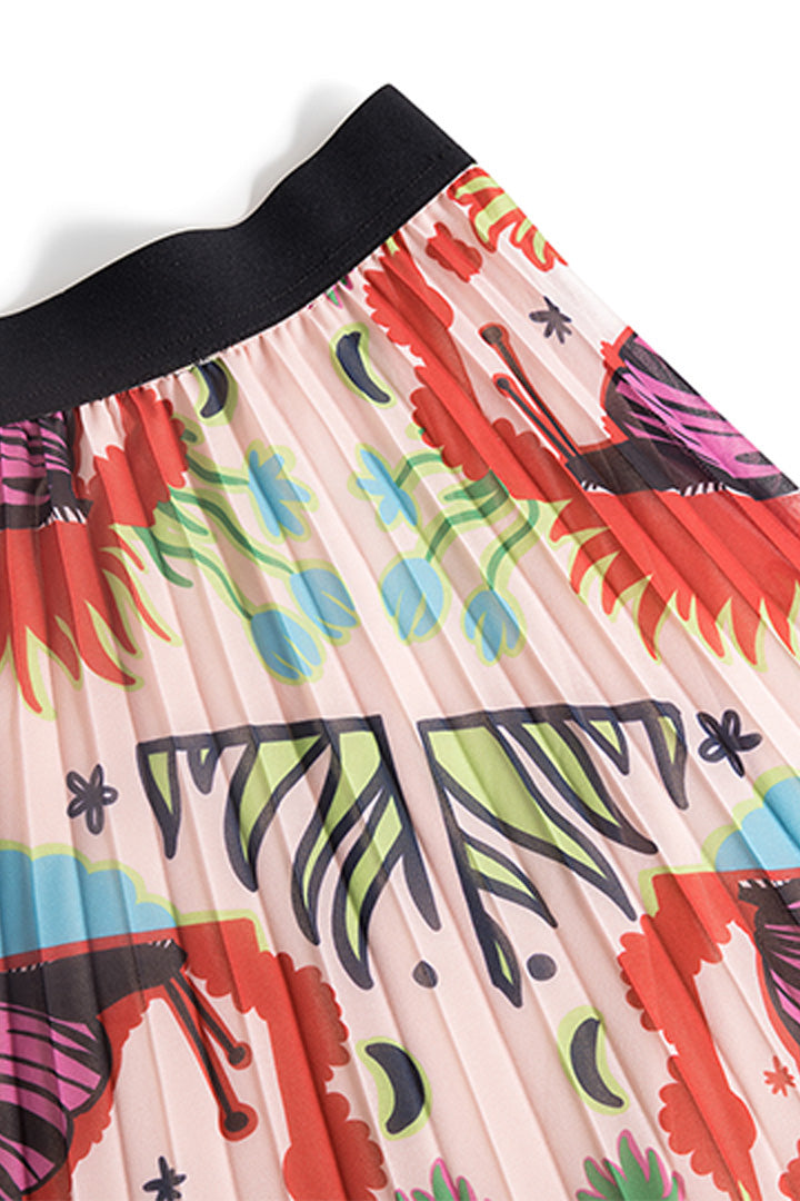 HUNKØN Conga Skirt Nederdele Spirit Animal Art Print