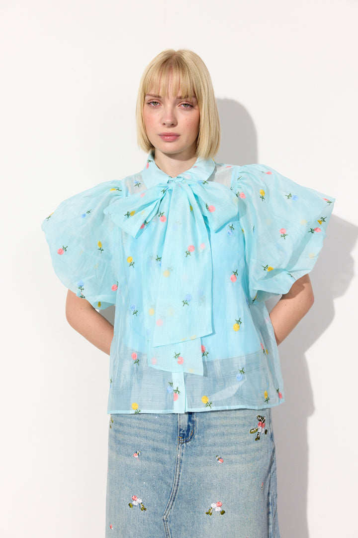 HUNKØN Conny Shirt Skjorter Blue