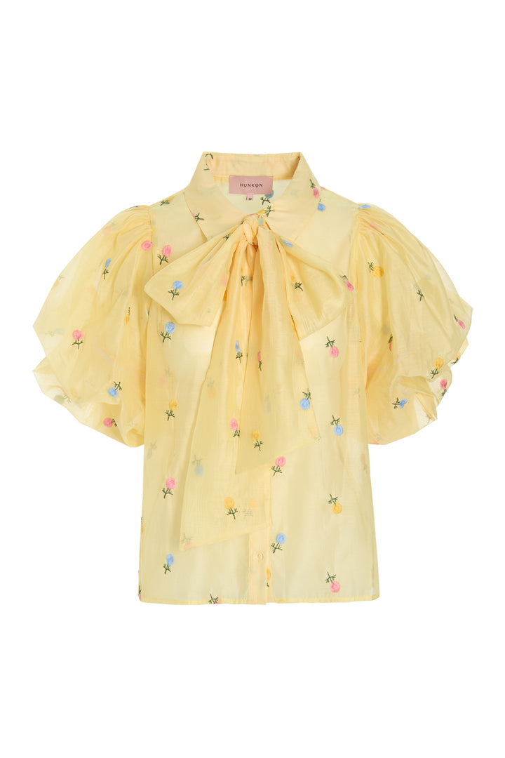 HUNKØN Conny Shirt Skjorter Yellow
