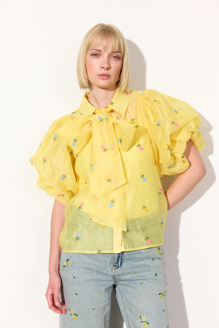 HUNKØN Conny Shirt Skjorter Yellow