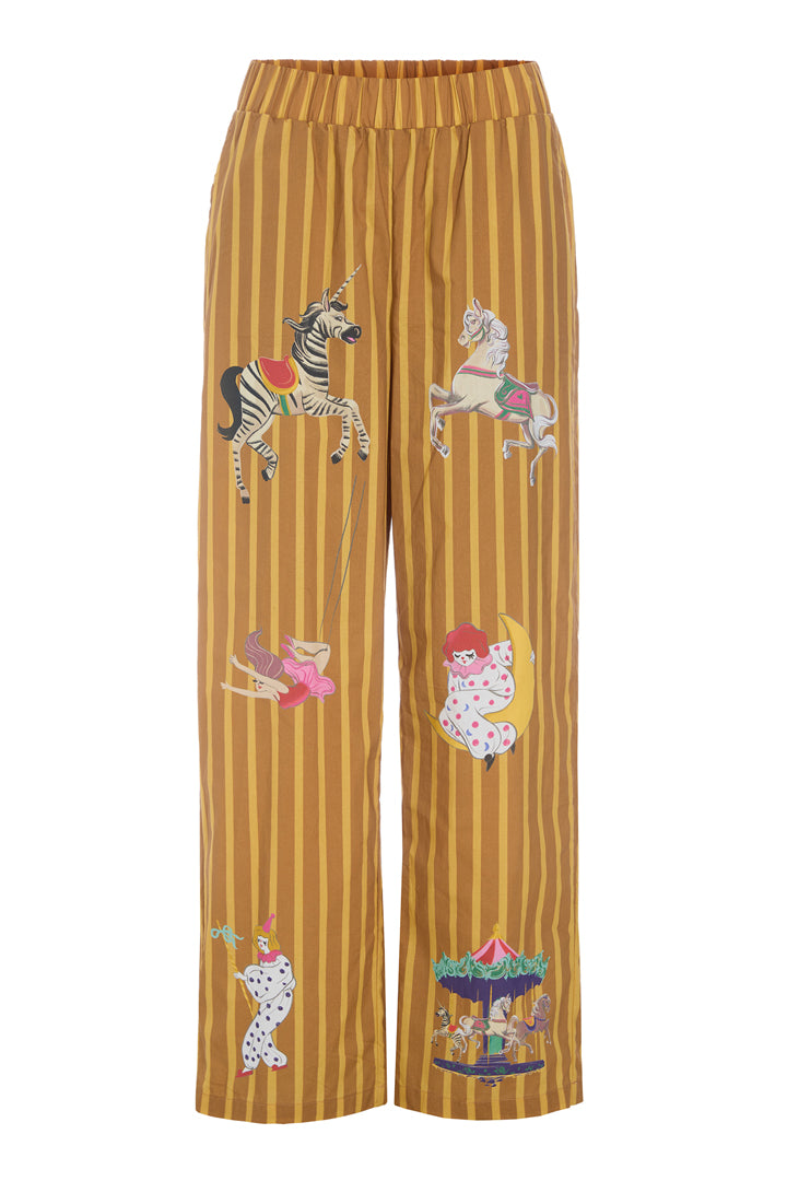 HUNKØN Cosmia Trousers Bukser Caramel Showstopper Art Print