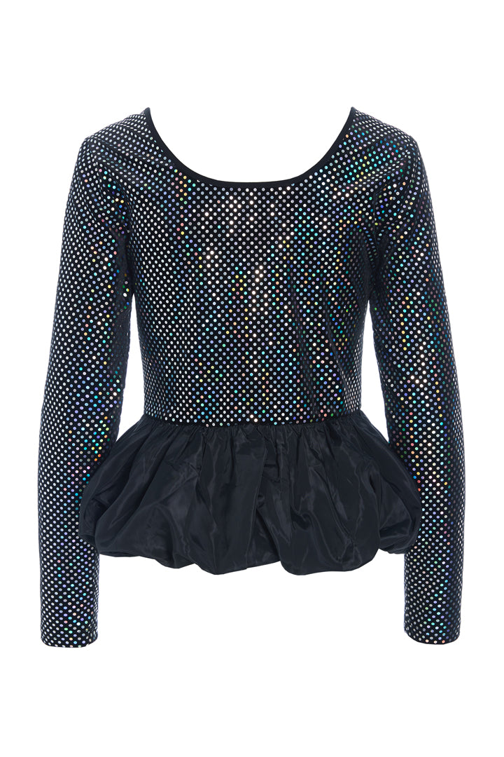 HUNKØN Daisy Blouse Bluser Black Disco
