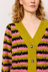 HUNKØN Dakota Knit Cardigan Cardigans Mix stripe