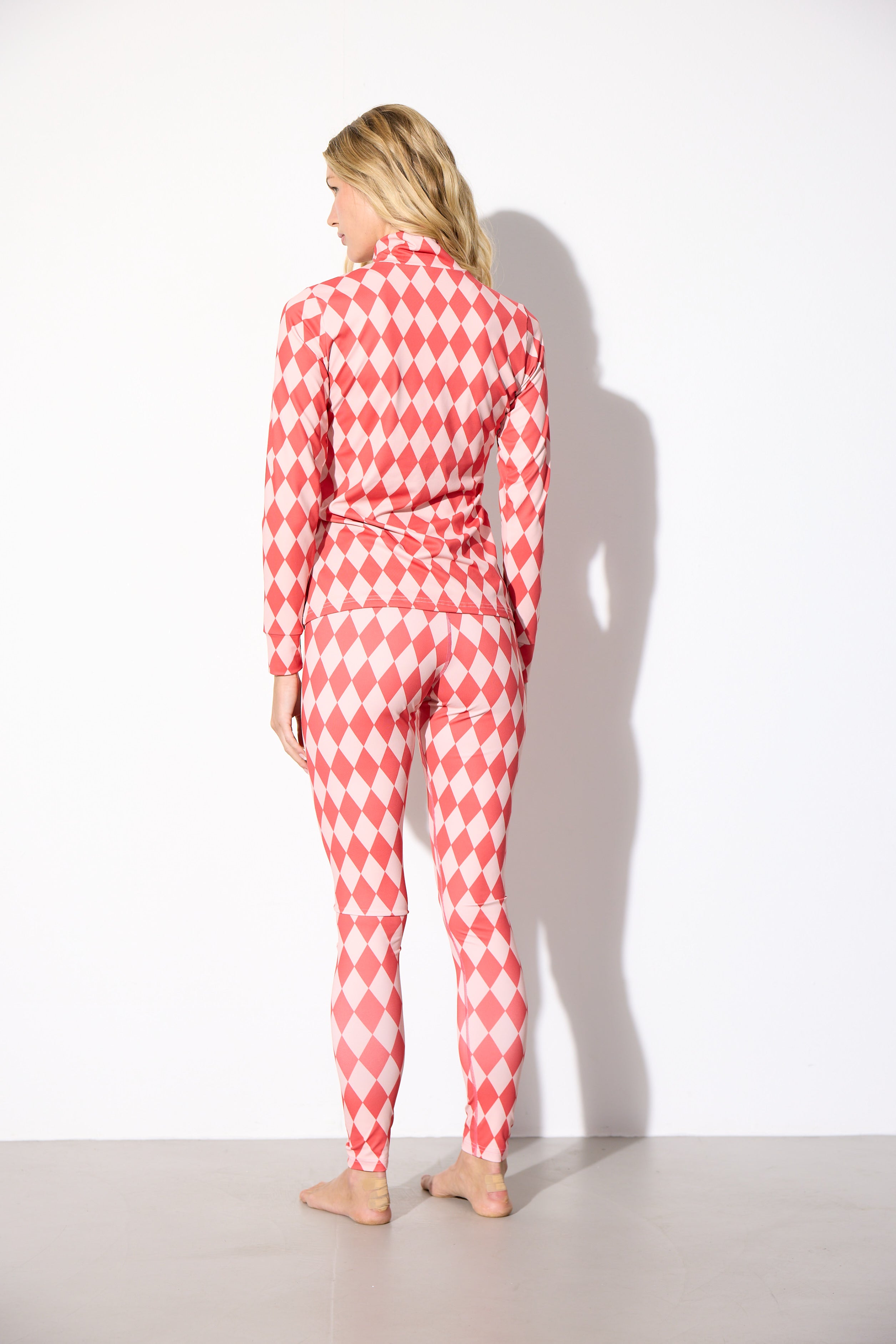 HUNKØN Dallas Zipper Blouse Bluser Red Harlequin