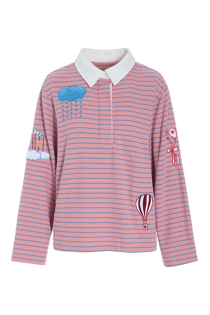 HUNKØN Davy Poloshirt Bluser Rose