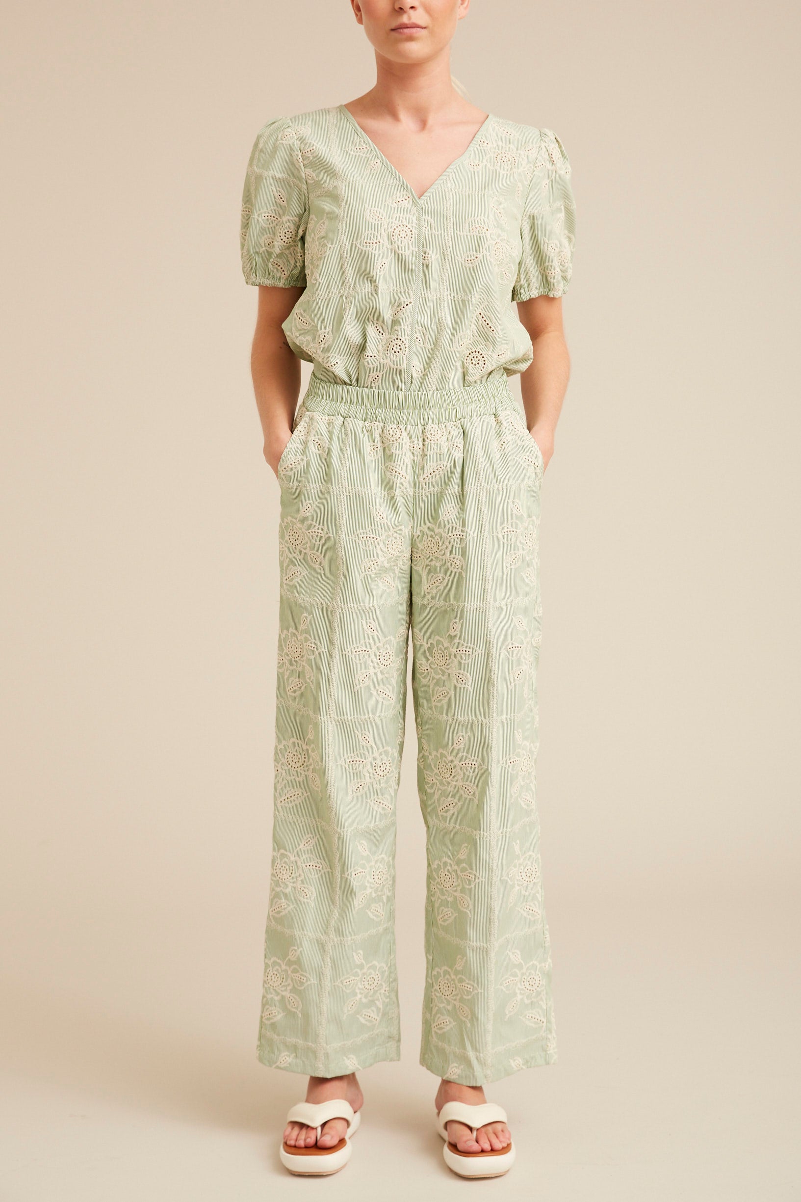 HUNKØN Ditte Trousers Bukser Green