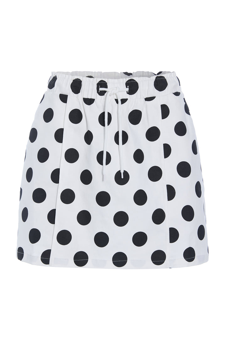 HUNKØN Divina Skirt Nederdele White w/ dots