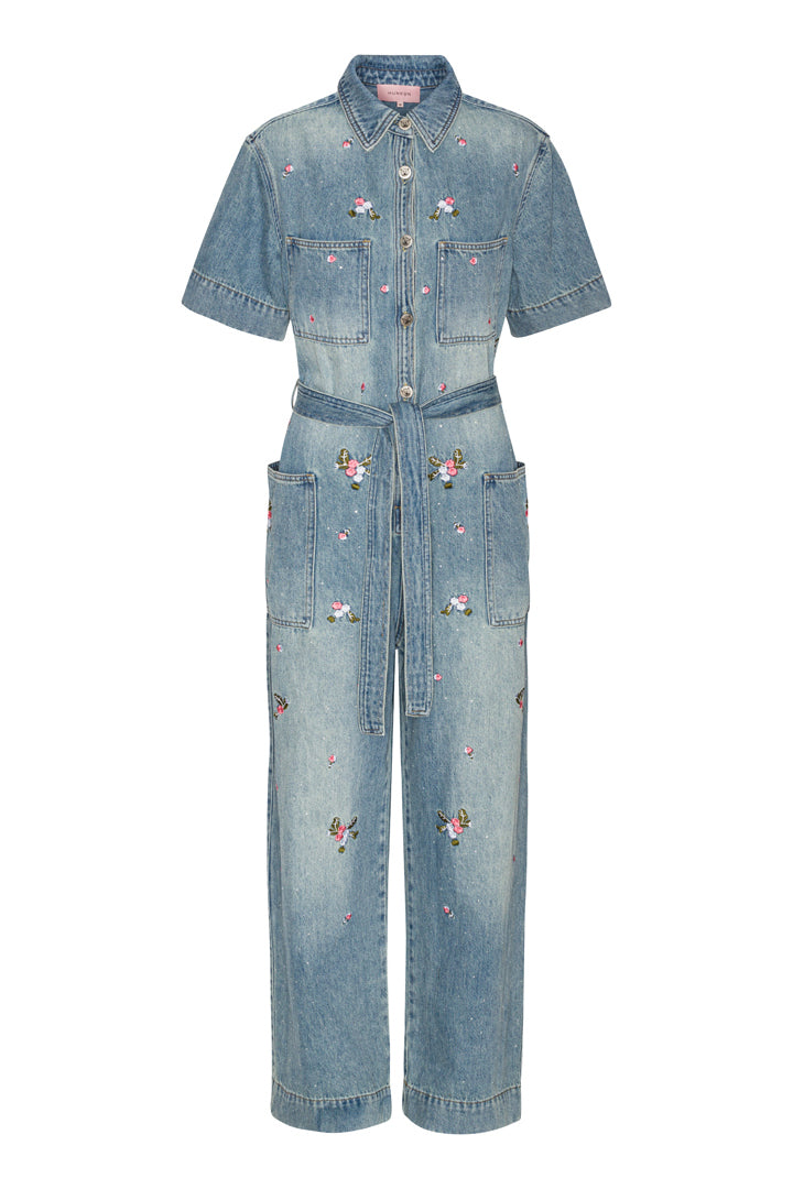 HUNKØN Dolly Denim Jumpsuit Flyverdragter Light Denim