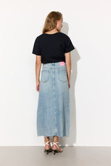 HUNKØN Dolly Denim Skirt Nederdele Light Denim