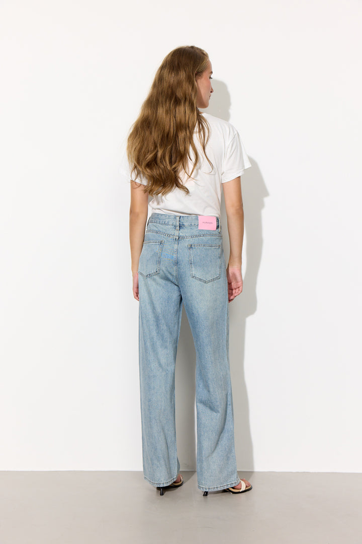 HUNKØN Dolly Denim Trousers Bukser Light Denim