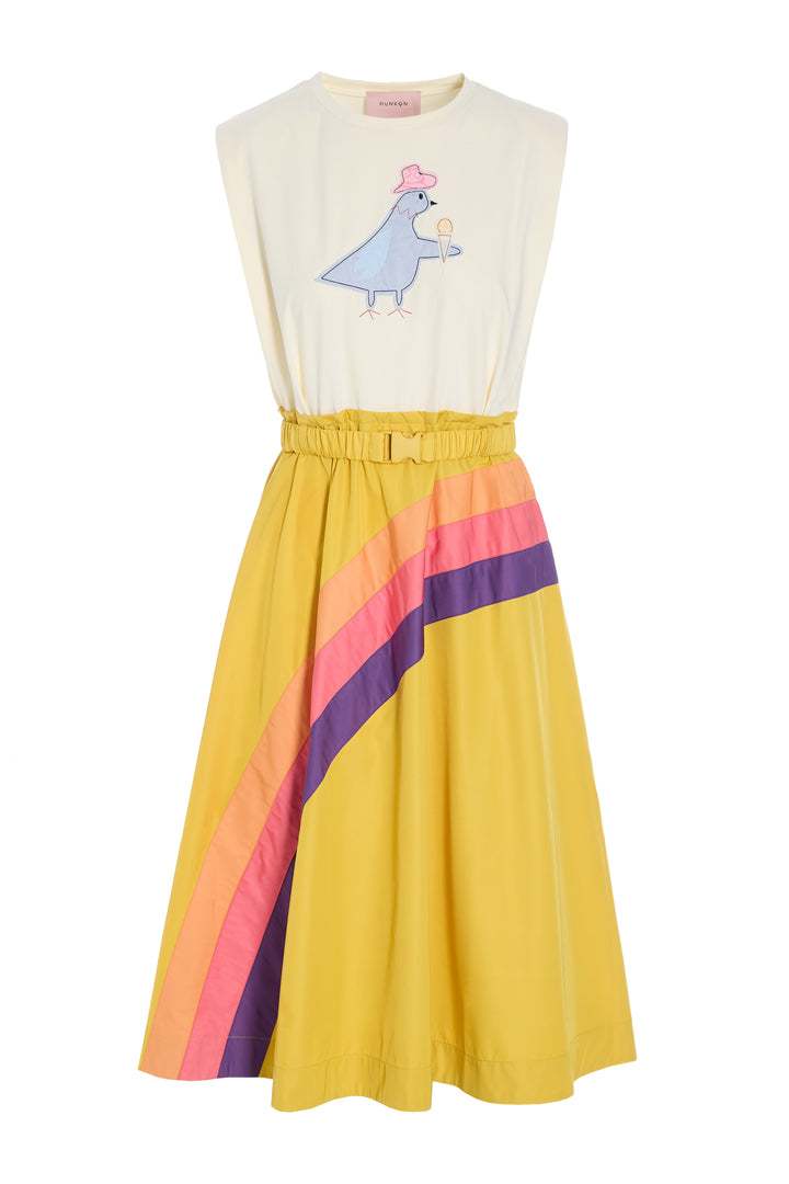HUNKØN Dove Dress Kjoler Yellow