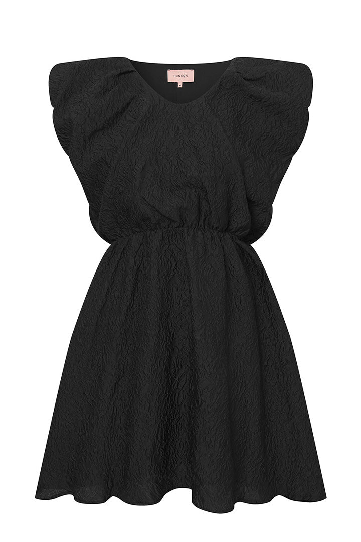 HUNKØN Ebba Wing dress Kjoler Black