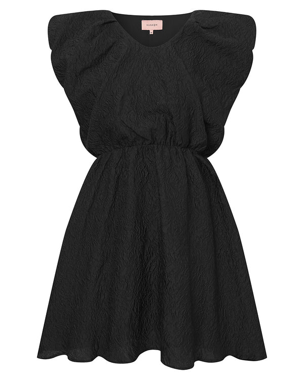 HUNKØN Ebba Wing dress Kjoler Black